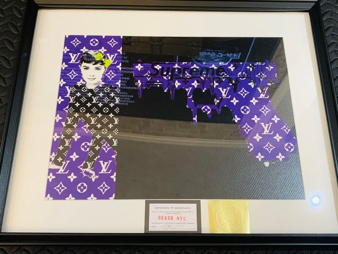 値下げ！世界 限定品正規DEATH NYC ポップアート オードリーヘップバーン 決まりました。売約済DEATH NYC 世界限定100枚 オードリー