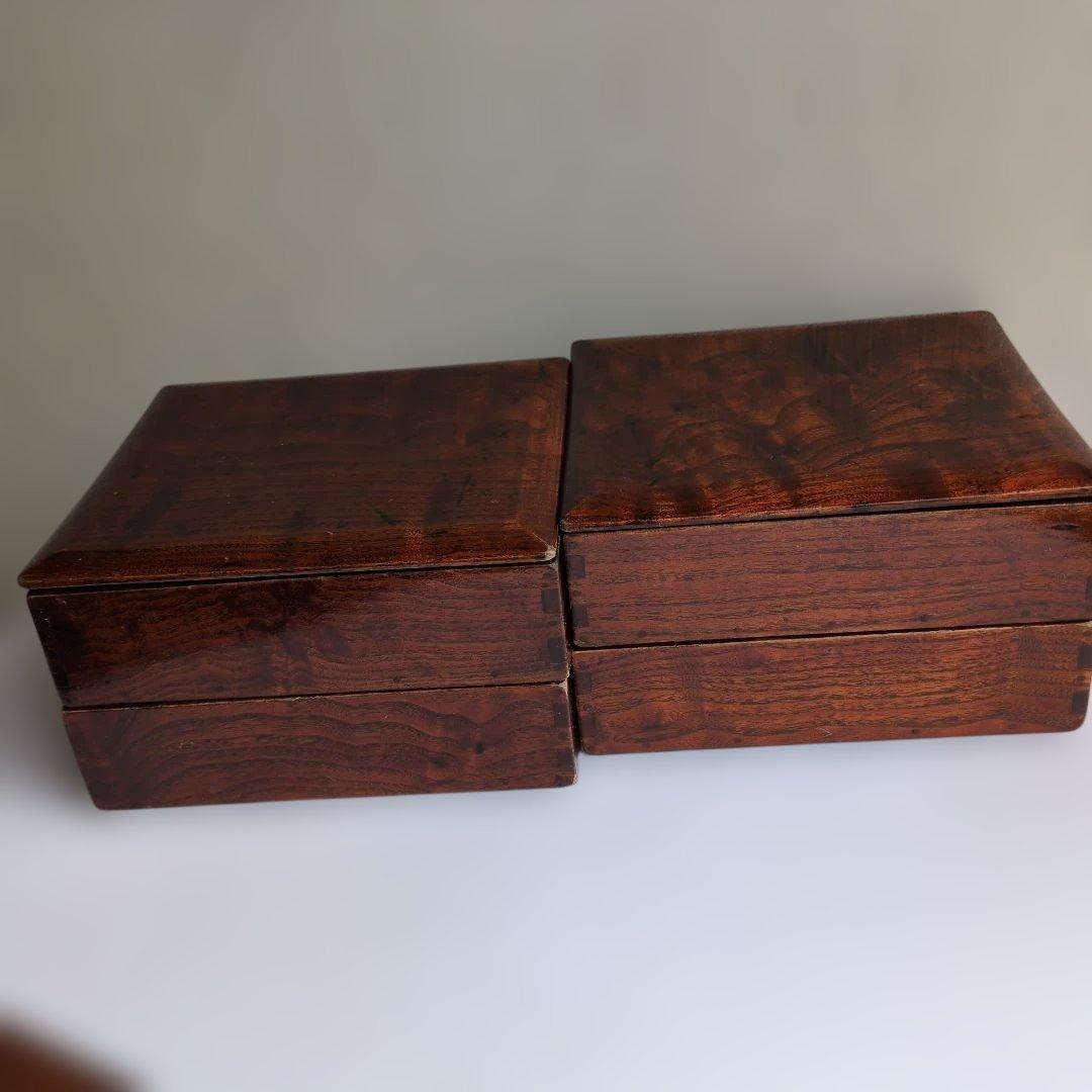 骨董品 訳あり 昔のオカモチ？木製収納箱