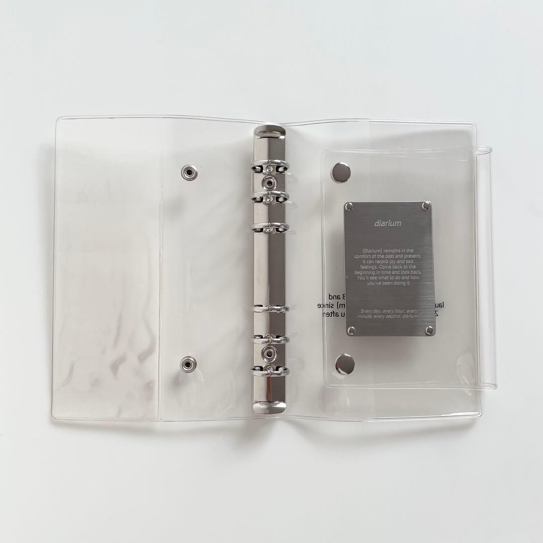 希少　レア　韓国　貯金　バインダー　カバー　A6 pvc diarium メタル