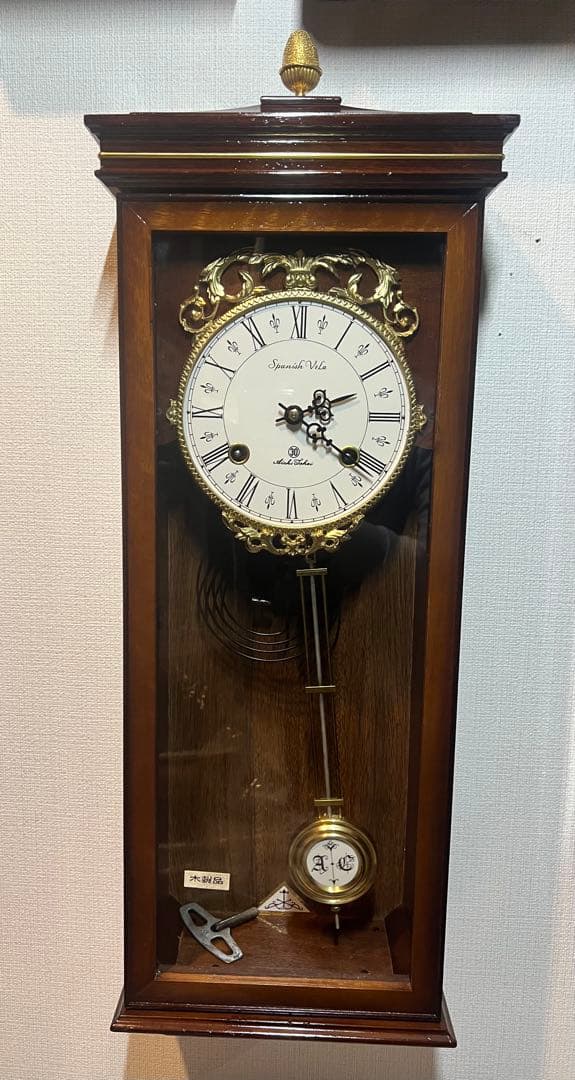 AICHI愛知30DAY振り子時計ゼンマイ掛け時計柱時計古時計昭和レトロ