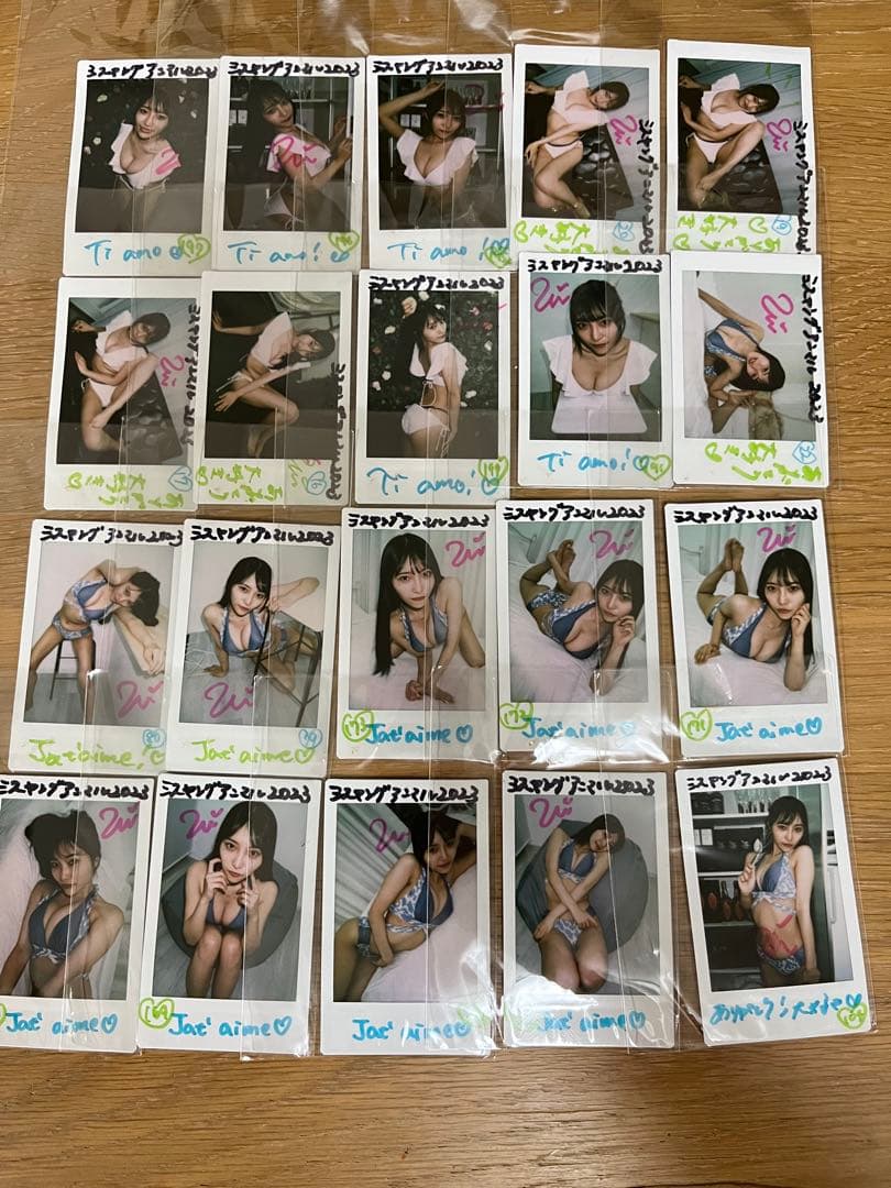 桜井うい　ミスヤングアニマル　直筆サイン入り　チェキ　100枚セット