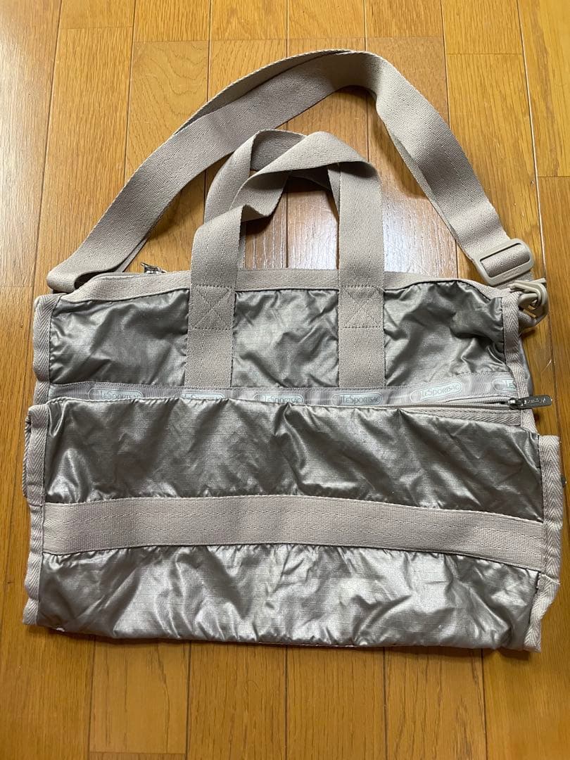 LeSportsac シャンパンゴールド ミディアム ボストンバック ショルダー