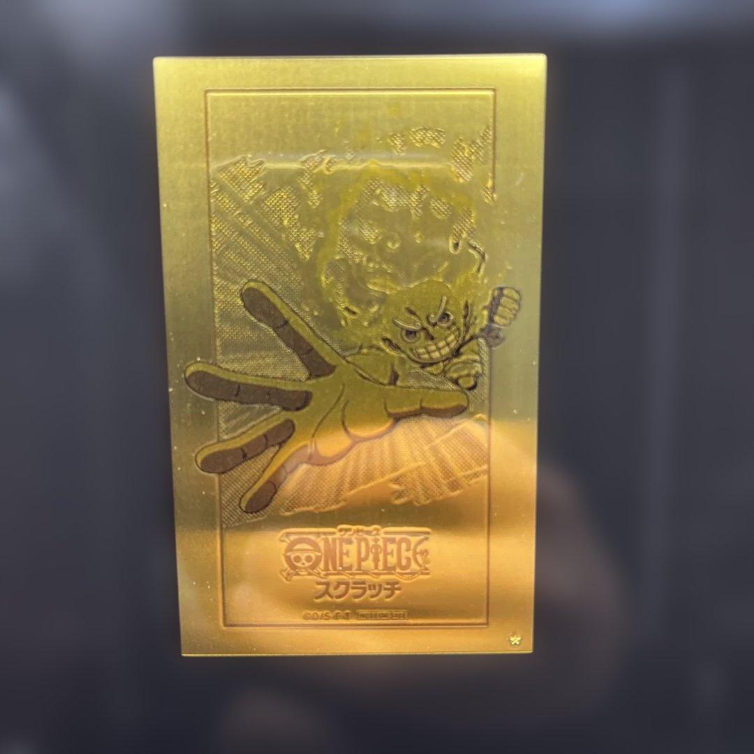ワンピーススクラッチ 純金製オリジナル イラストプレート 当選品