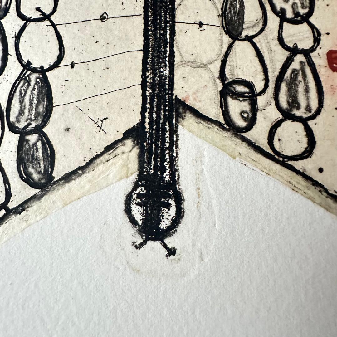 2120様感謝‼️花に蝶‼️アンドー・ヒロミ「POLLEN」限定銅版画署名 花 -