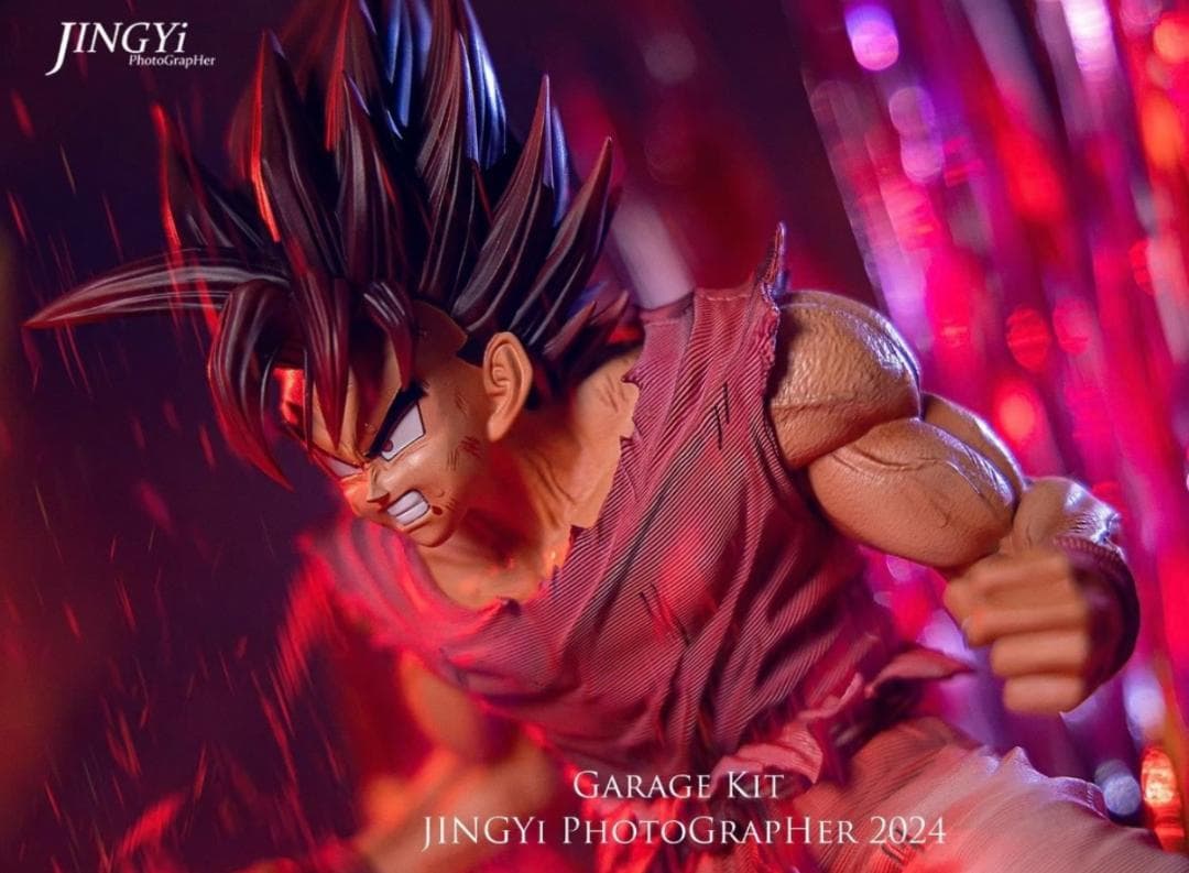 ドラゴンボール 界王拳 孫悟空 1/4 樹脂 彫刻フィギュア