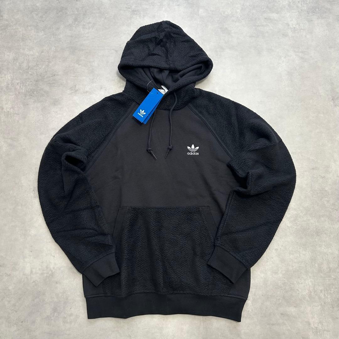 アディダス オリジナルス L スウェット フリース ジャージ セットアップ 黒