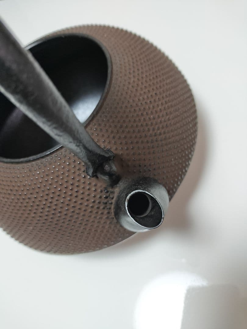 骨董品 作家品 未使用南部盛栄堂販売 南部秀山 佐藤勝弘作 15型アラレ