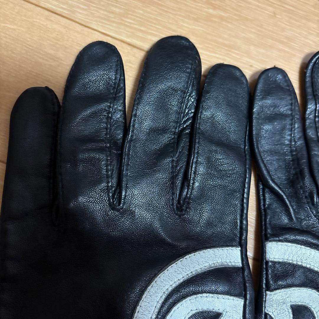 STUSSY レザー手袋 SMサイズ ブラック - メルカリ