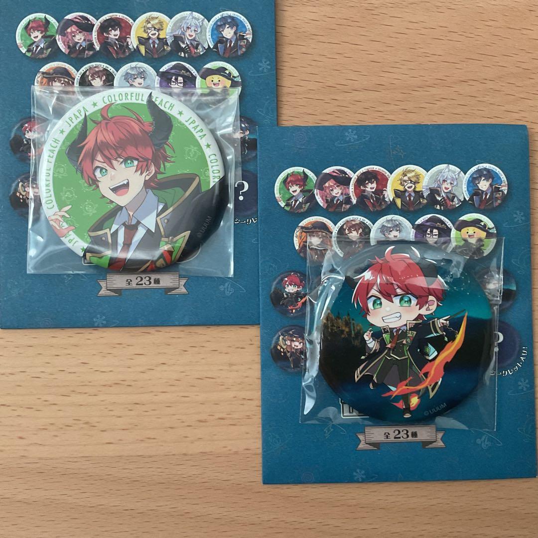 じゃぱぱ 魔法学園 缶バ 缶バッジ からぴち カラフルピーチ