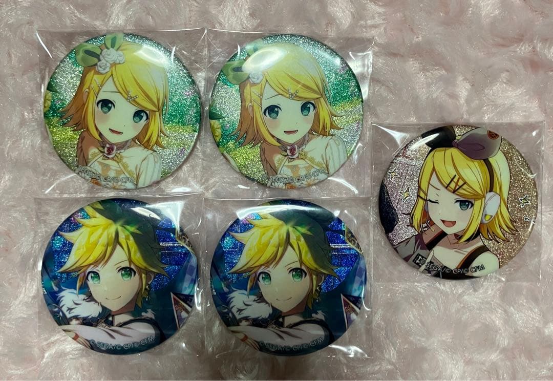 鏡音リン レン グッズ 缶バッジ 花柄】HOT ! プロセカ ZOZOTOWN コラボ