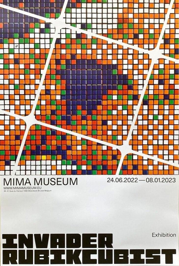 2022 インベーダー invader RUBIKCUBIST ポスター選択可能