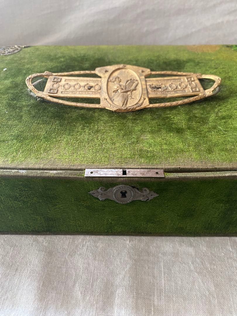 パスザバトンで購入 アンティーク小物入れ 古い箱 USED ディスプレイ