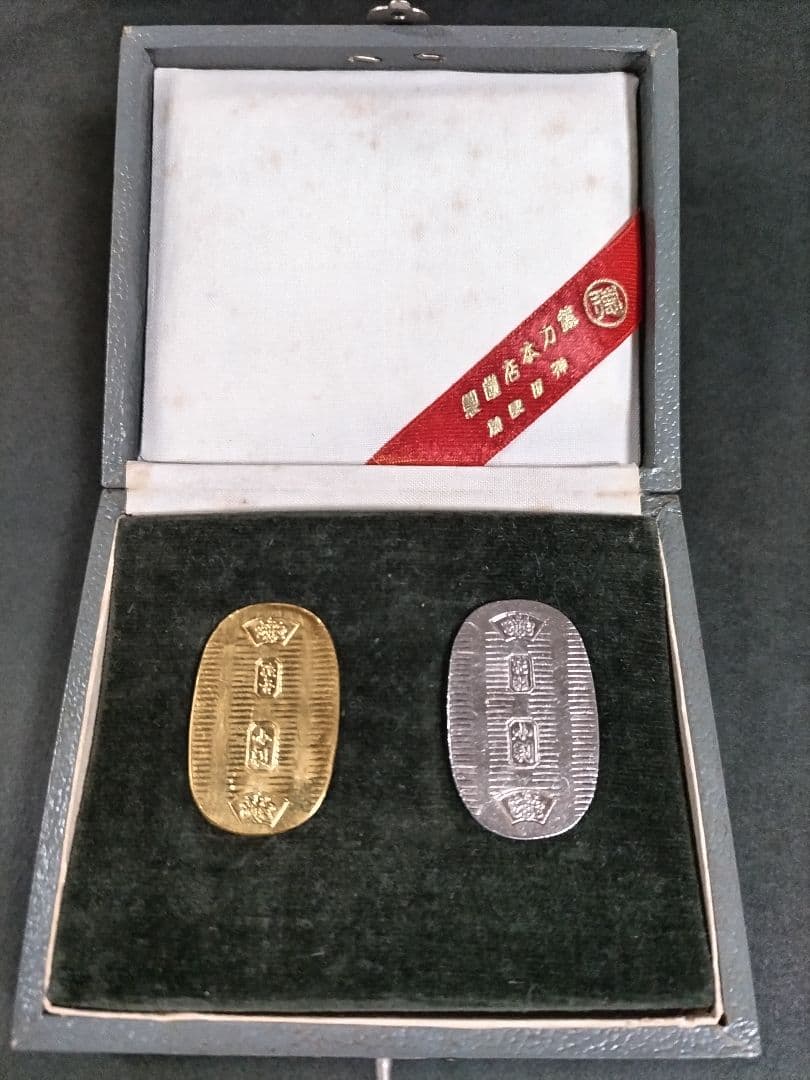 徳力本店 純金・純銀小判5gセット（ケース入） 徳力 小判 純金 純銀 5g