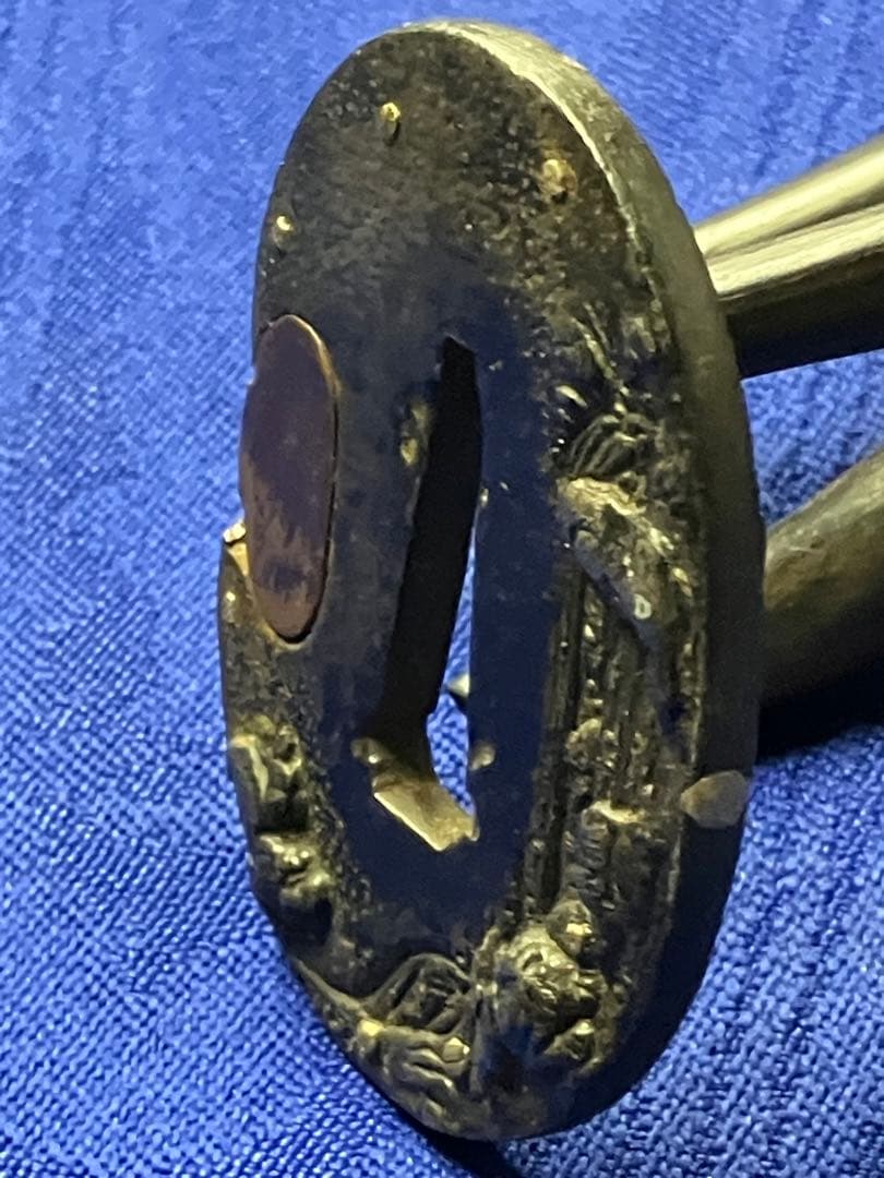 鍔　短刀鍔　象嵌