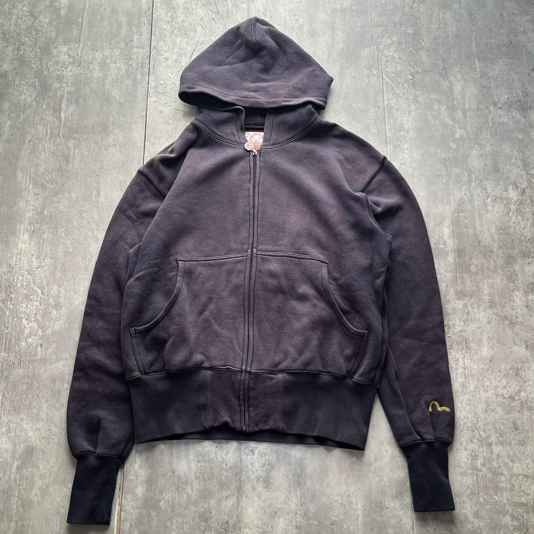 XLサイズ42　EVISU　特大バックカモメ パーカー　エヴィス　ヴィンテージ