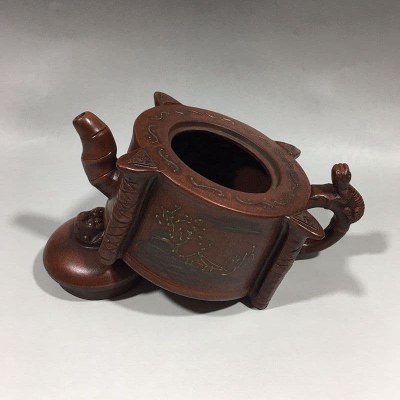 宜興  紫砂壷  チ竜紫砂壷  工芸品 美術品 置物