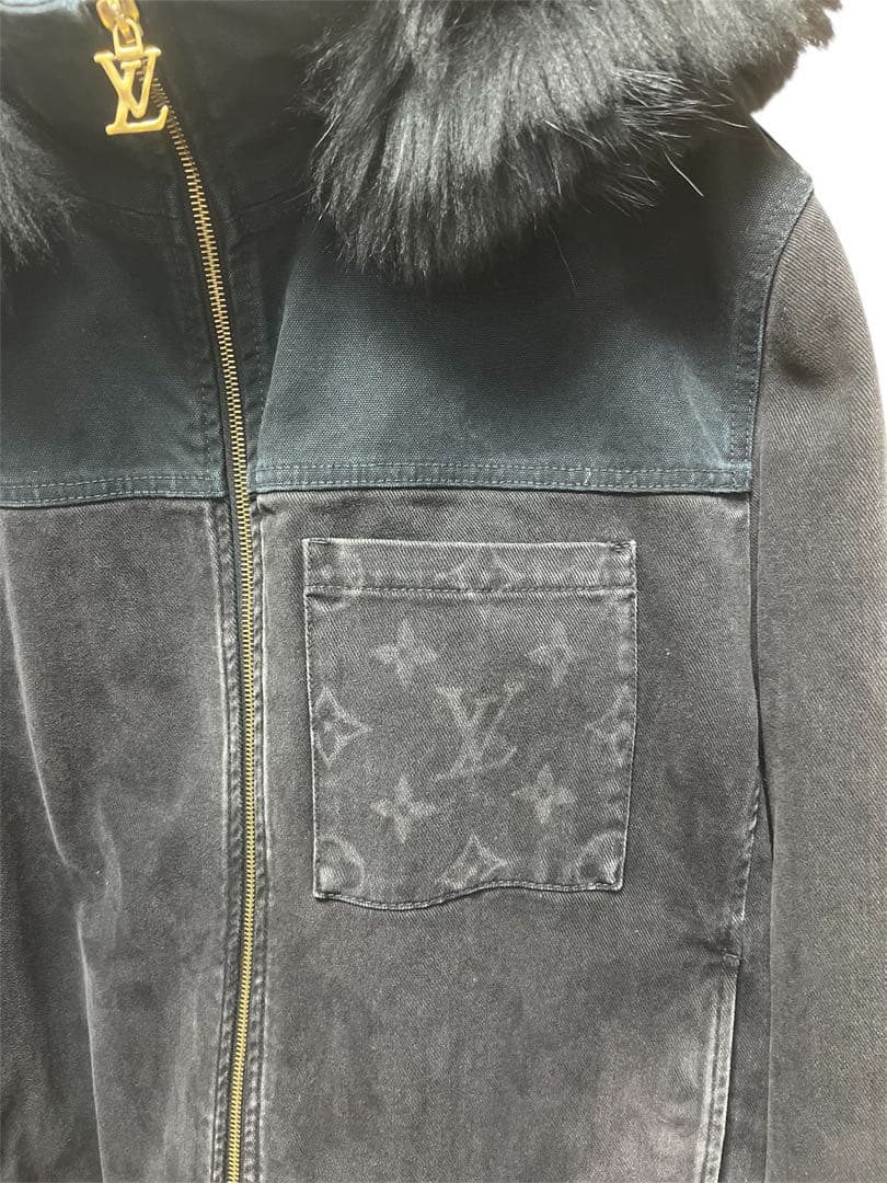 LOUIS VUITTON（ルイ・ヴィトン）　デニムパーカー　ファーブルゾン