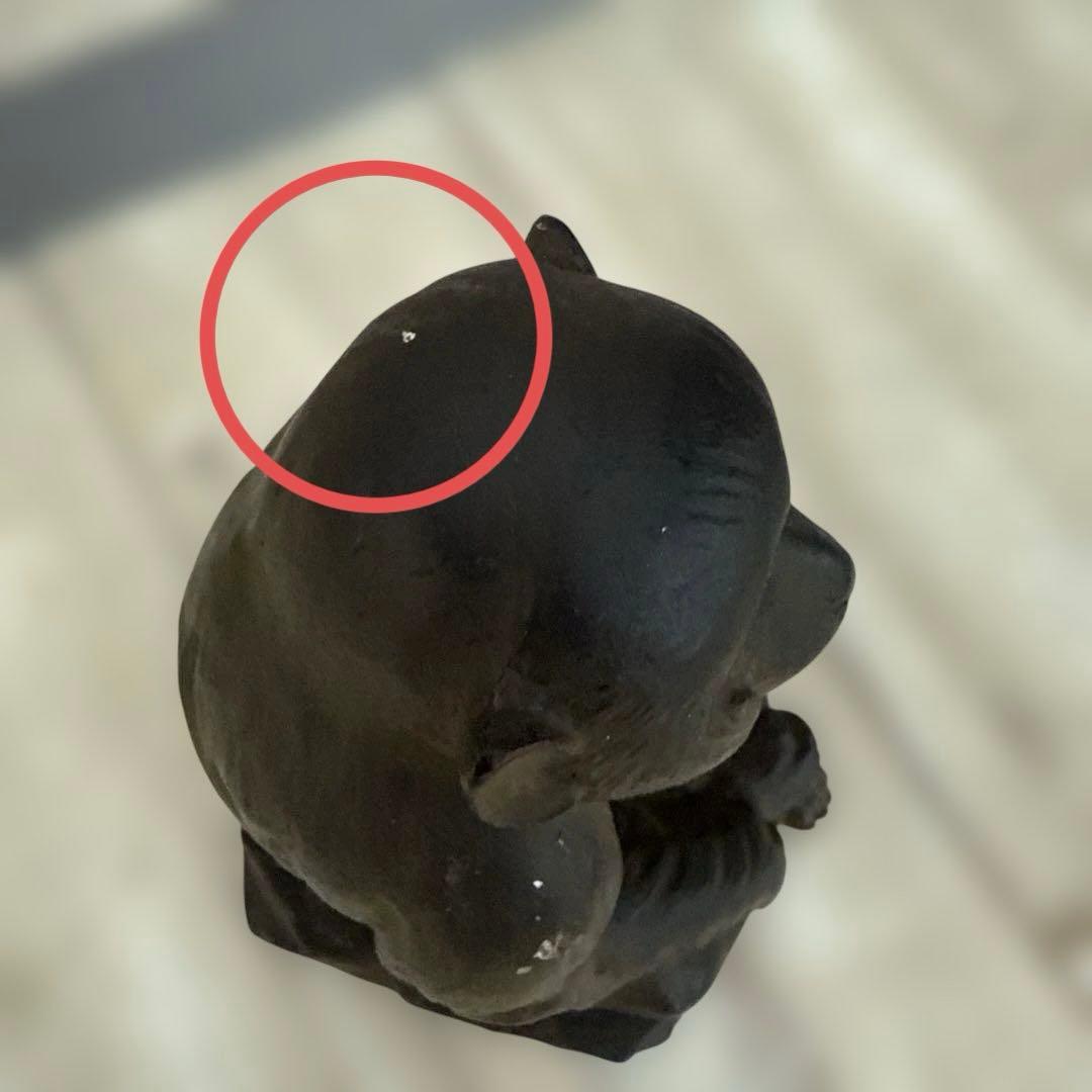 高岡鉄器 環水作 鉄製 猿の置物 約20cm オプジェ