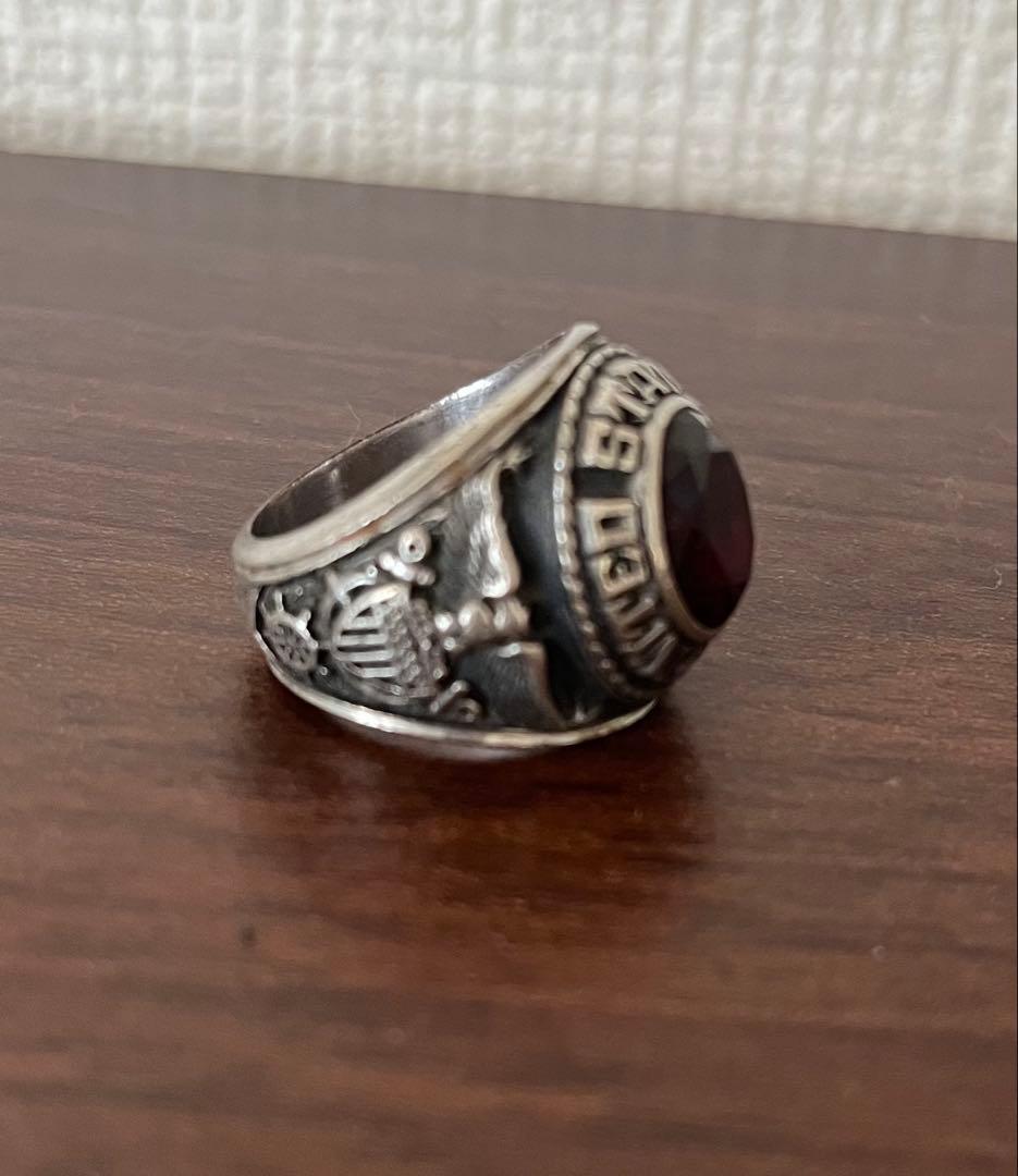 U*様 17号　ジャスティンズ　jostens ミリタリー　リング　NAVY