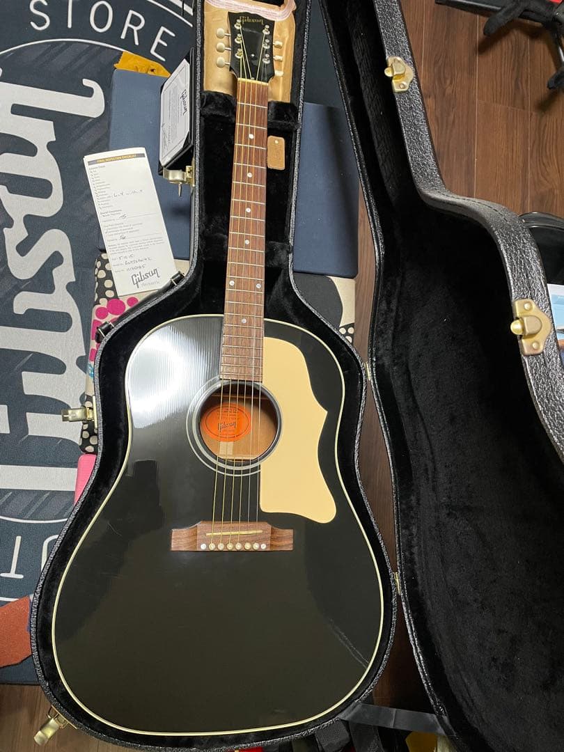 Gibson J-45 アコースティックギター ブラック Gibson J-45 Custom Ebony アコースティックギター【Gibson】【希少