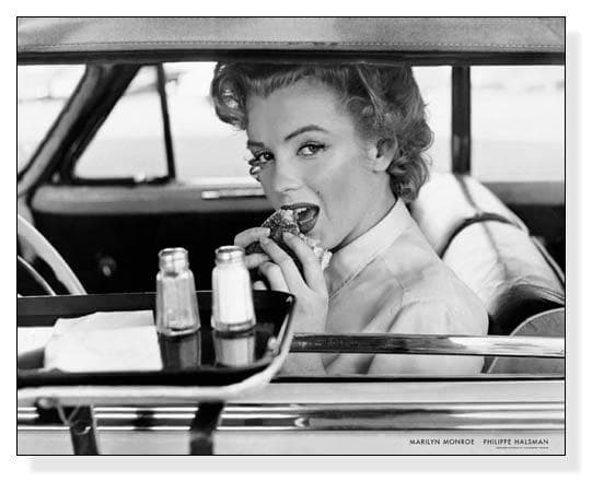 額装済/マリリン モンロー ドライブイン 1952年/アートポスター