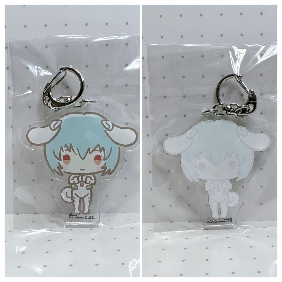 エヴァンゲリオン　シナモロール　缶バッジ　アクリルキーホルダー　全種　希少