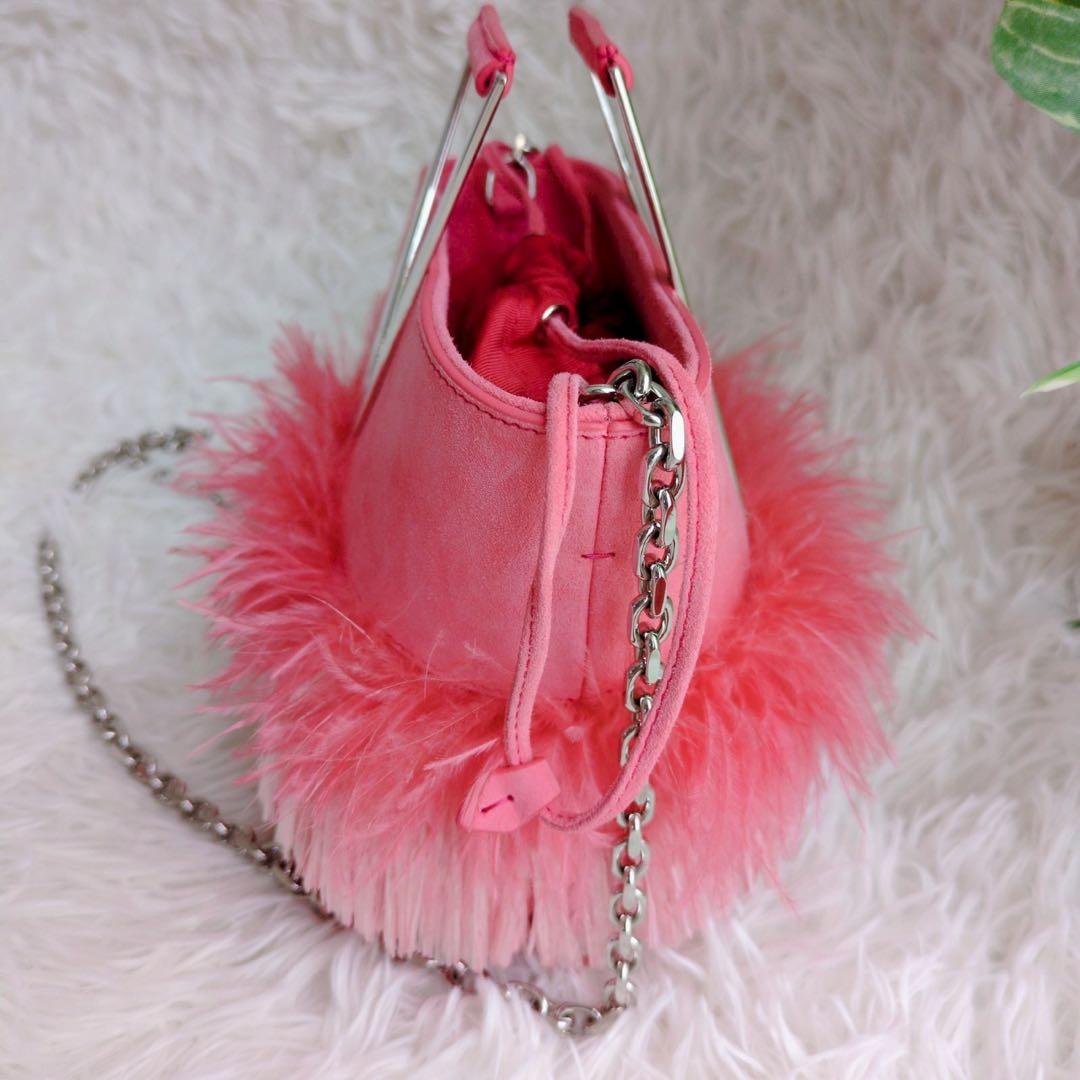 ◾︎極美品◾︎ ロジェ・ヴィヴィエ RV ミニ バケット バッグ ショルダー ピンク