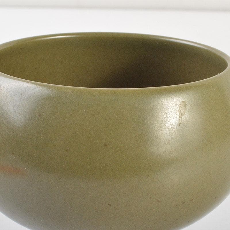 中国 大明嘉靖年製 茶葉末釉 高足杯 合わせ箱 C 6800