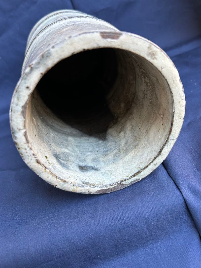 ◎ 粉引花器 時代物 茶器 床飾 骨董