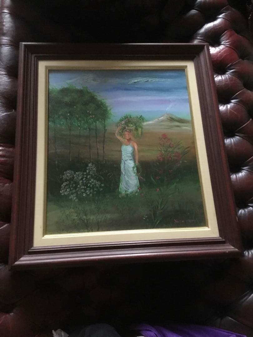 鴨居羊子「実りのヴィーナス」油彩10号 鴨居玲の姉 下着デザイナー ◇貴重