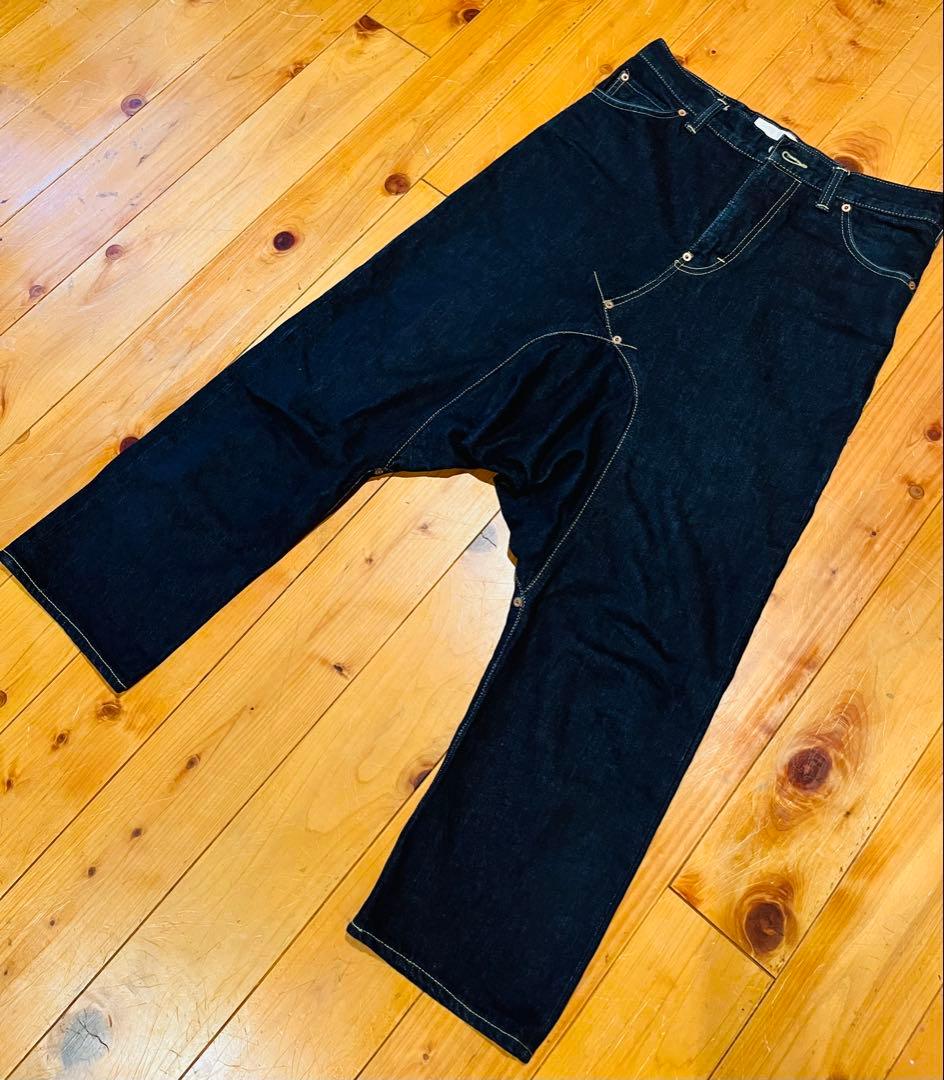 GANRYU セルビッチ デニム サルエルパンツ S ganryu セルビッチデニム サルエルパンツ GANRYU セルビッチ デニム