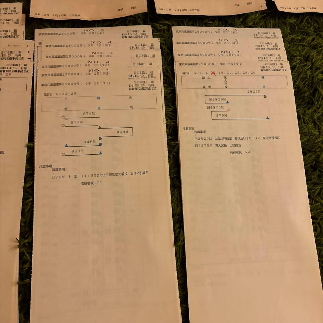 鉄道　スタフ　籠原区　13行路