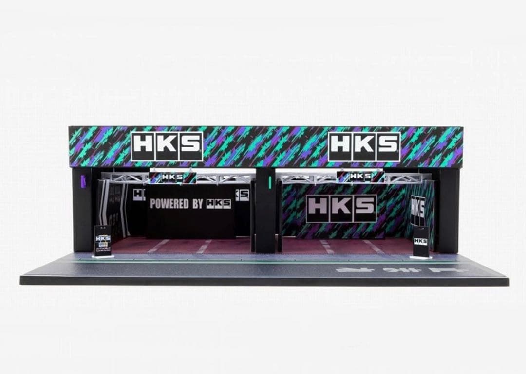 Tarmac Works HKS ガレージジオラマ 1:64