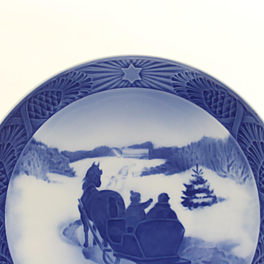 1964年「クリスマスツリーを採りに行く」イヤープレート ロイヤルコペンハーゲン