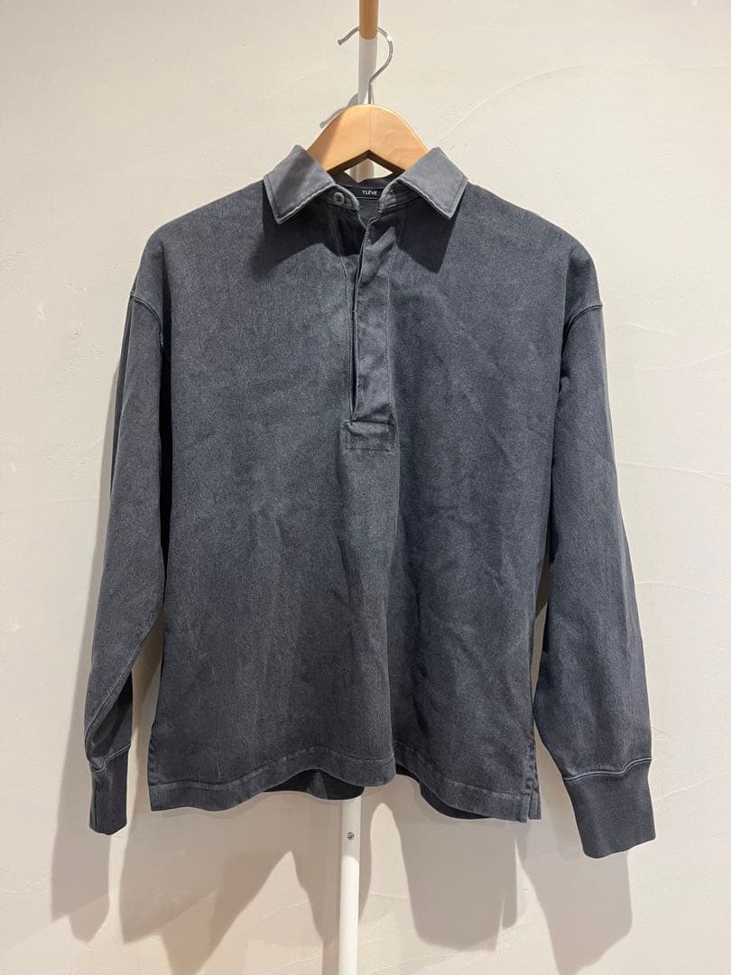 タグ付き未使用品 yleve ラガーシャツ 1 ブルー