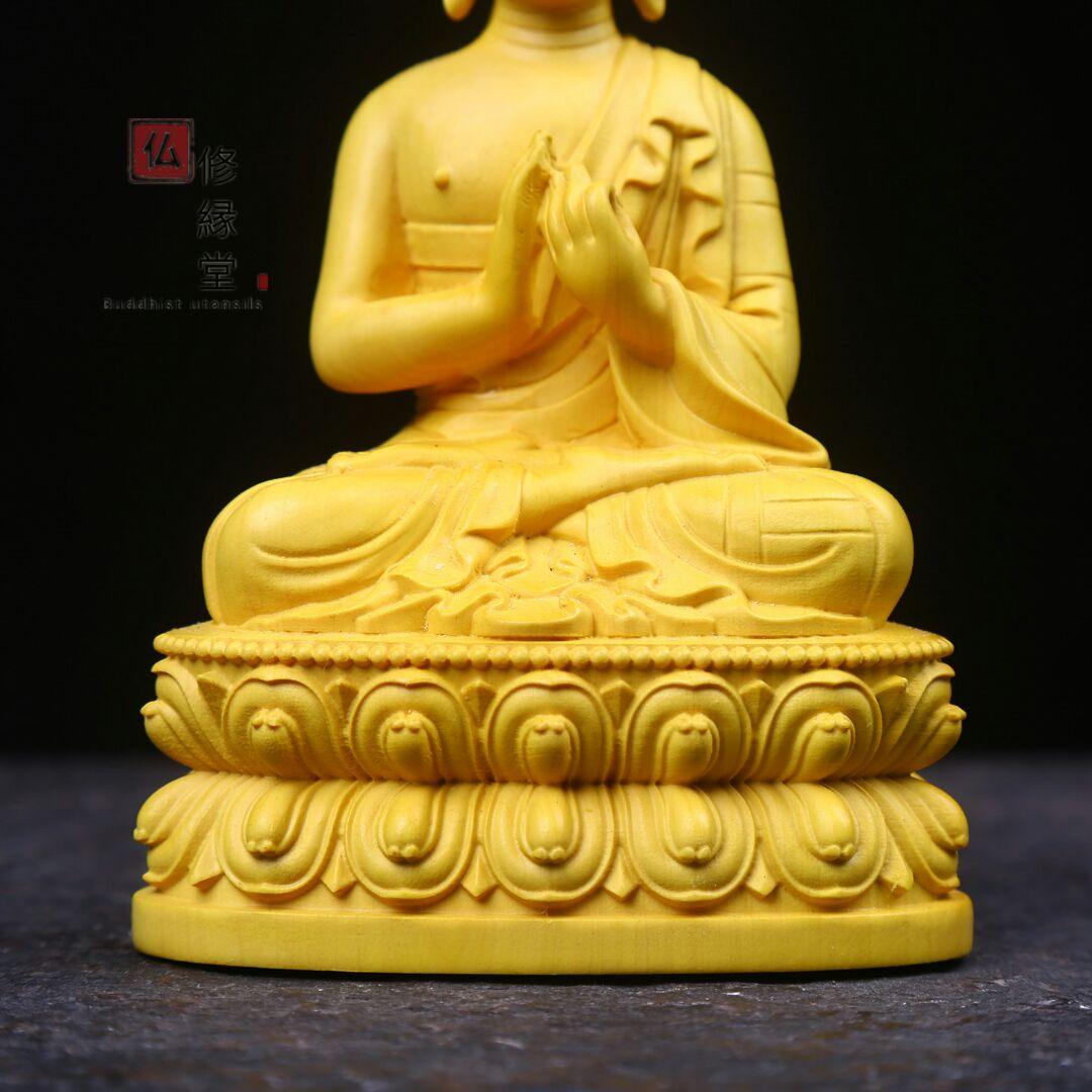 修縁堂】極上彫 木彫り仏像 五方仏 大日如来 仏教工芸品