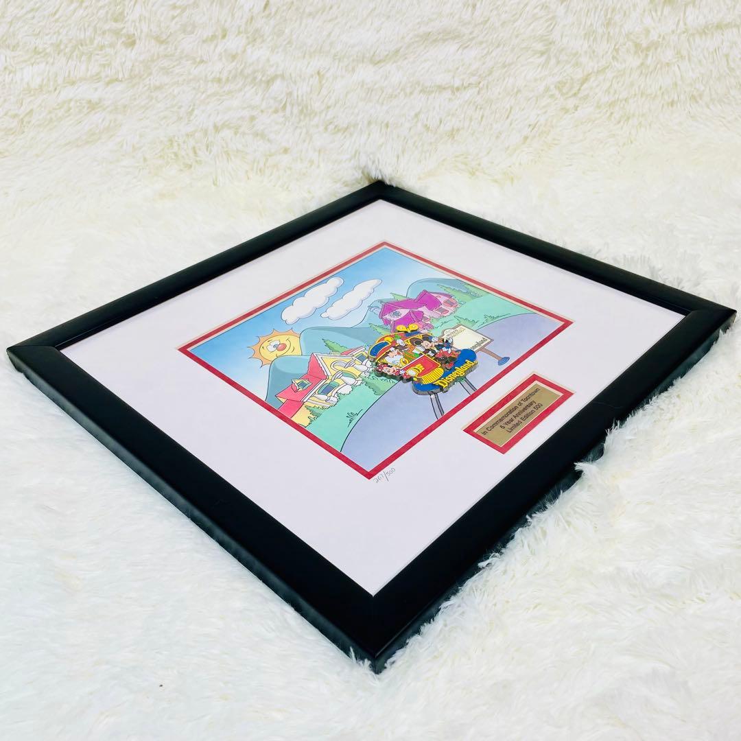 500個限定　カリフォルニアディズニー トゥーンタウン 5周年 ピンバッチ額