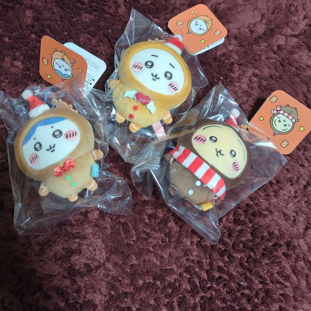 ちいかわ ジンジャーマン マスコット 3点セットハチワレうさぎ