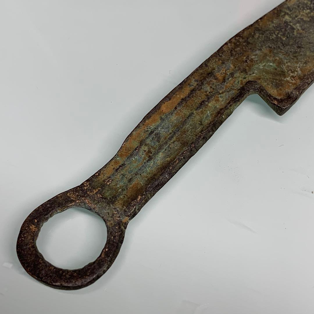 古銭幣銅製刀幣古代中国戦国時代「斉法化刀」青銅刀貨