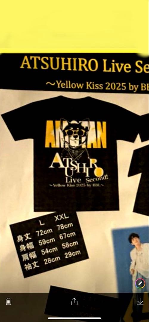 ATSUHIRO Live Second Tシャツ XXL ATSUHIRO Live Second Tシャツ XXL ATSUHIRO Live Second Tシャツ XXL