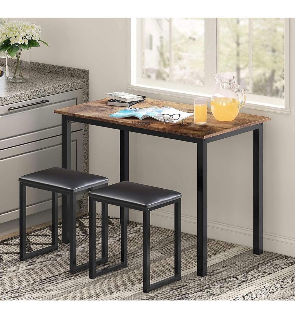 美品ダイニングテーブル＆椅子2脚セット