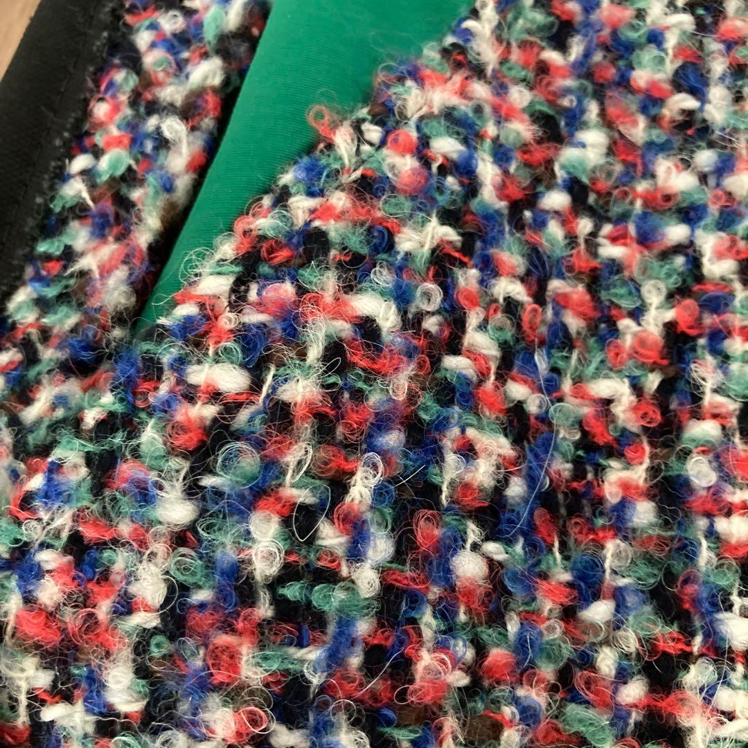 【美品】sacaiマルチカラーツイードスカート