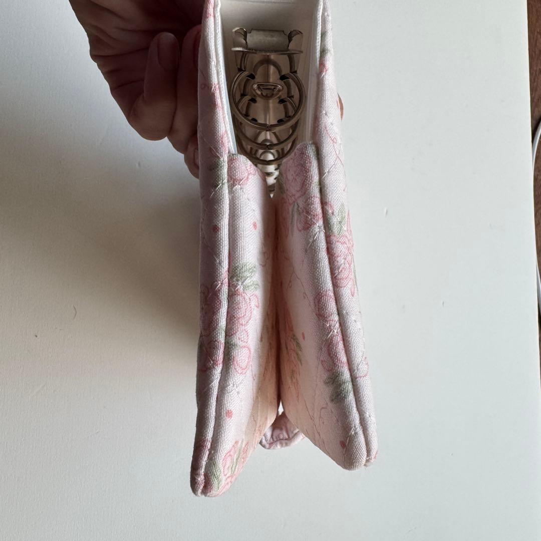 バインダーカバー ピンク 花柄 A6 ティーコースター 韓国