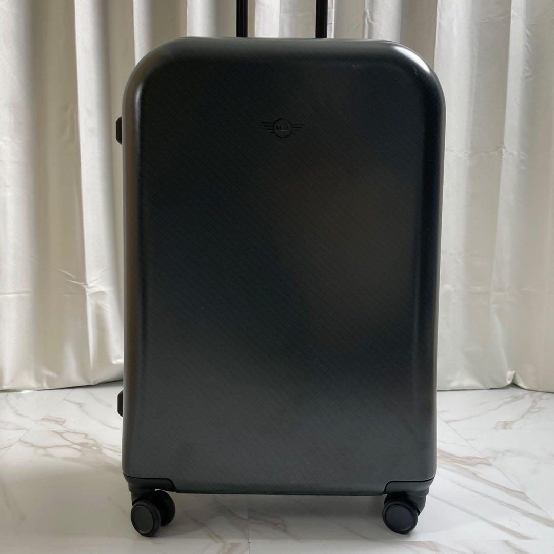 ミニクーパー キャリーケース 黒 旅行 ロゴ 4輪 ファスナー ロック式