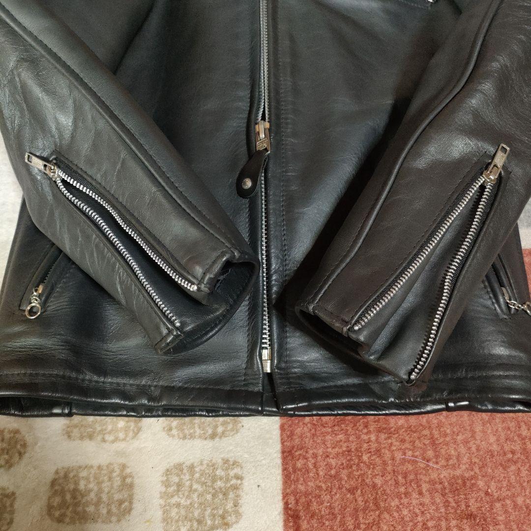 重厚な革質美品人気 Schott641 牛タグ34 ヘビーステアハイド