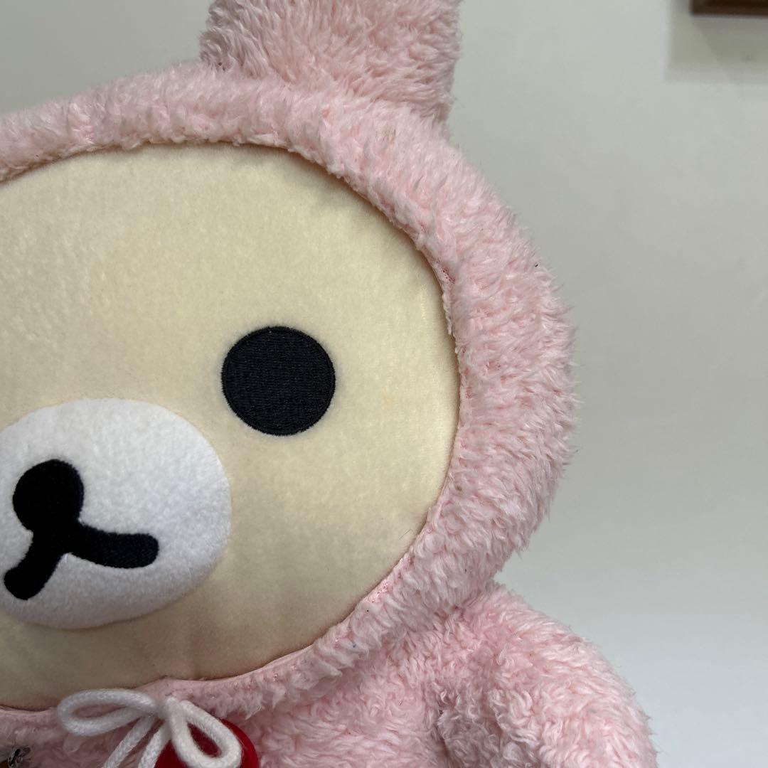 リラックマ コリラックマ あったかウサギぬいぐるみXL ピンク