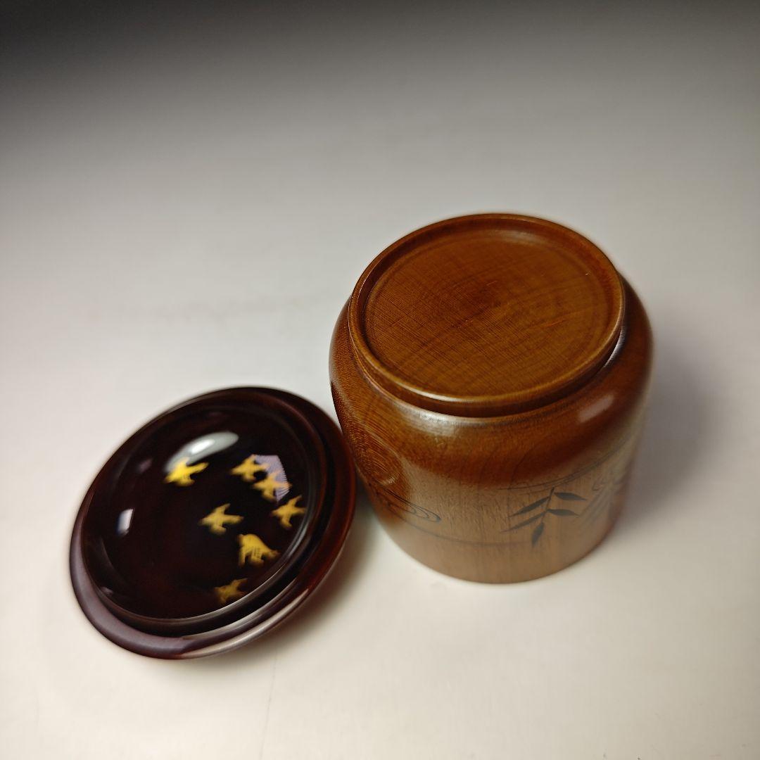 イ687棗『高橋正良作』 『淡々斎好苫屋棗共箱』茶道具漆塗