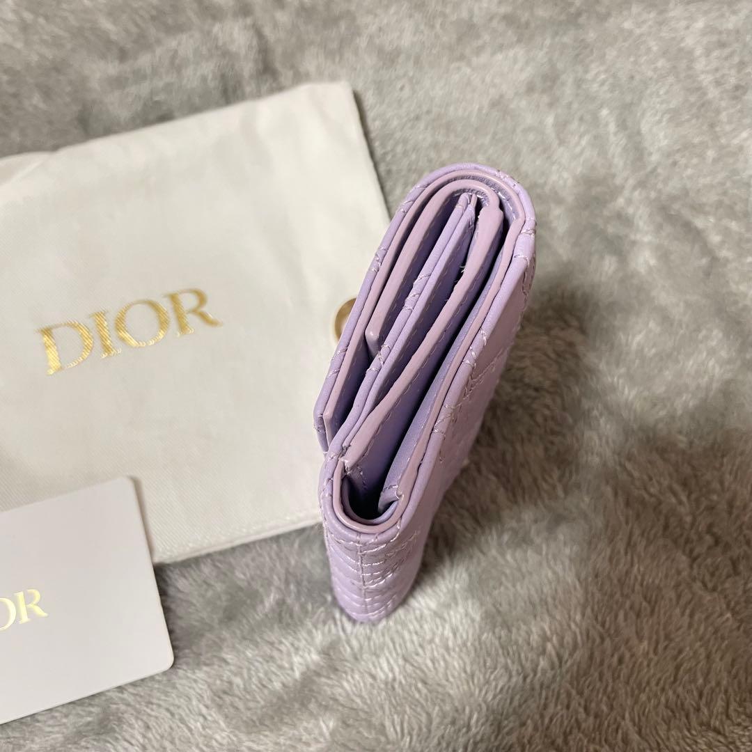 Dior ハートキルティング ロータスウォレット 三つ折財布