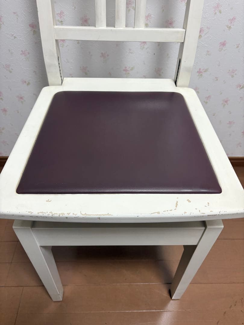 YAMAHA トムソン椅子 No.5 ホワイト アップライト ピアノ椅子 YAMAHA