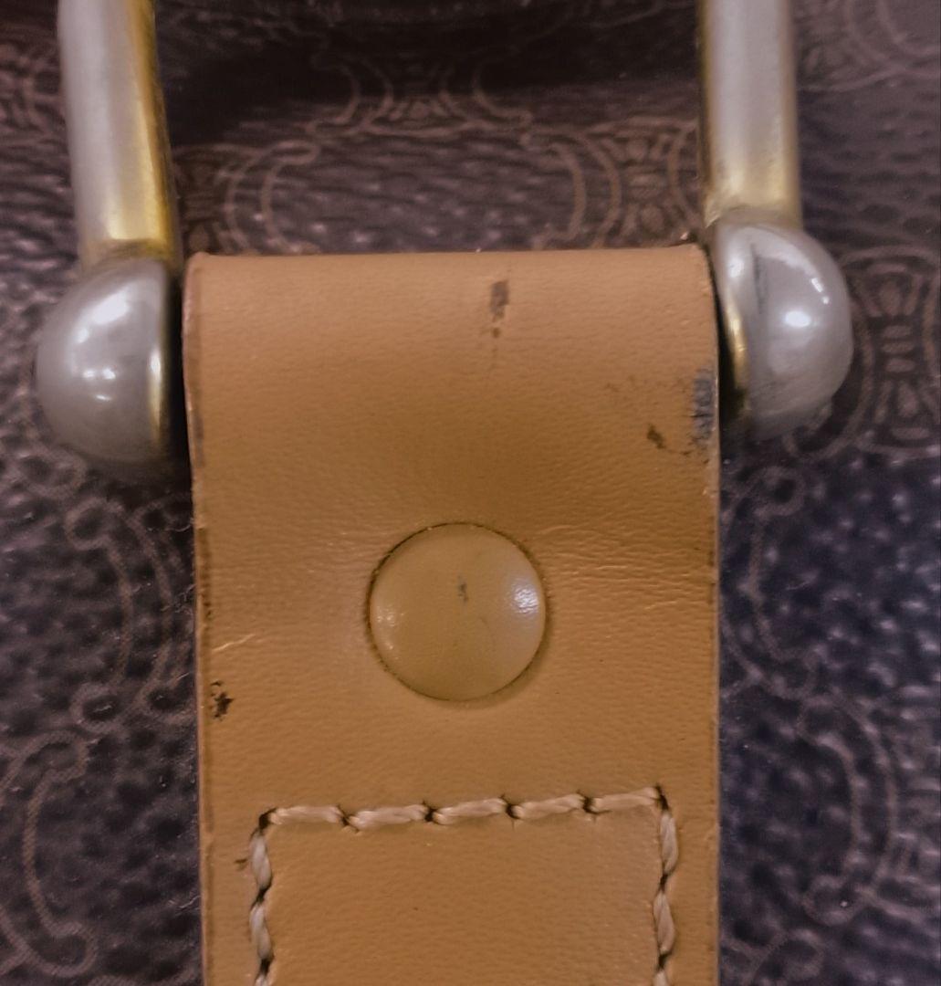 AQB12 セリーヌ マカダム ハンドバッグ トリオンフ ゴールド金具